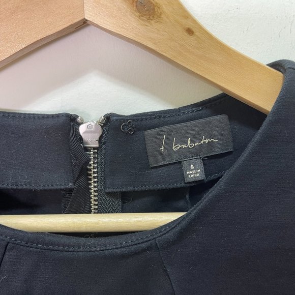 Aritzia T. Babaton Peplum Top sz 4 - Picture 3 of 12